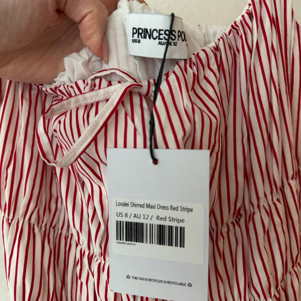Loralei Striped Smocked Maxi Dress - Princess Polly - Picture 2 of 3
